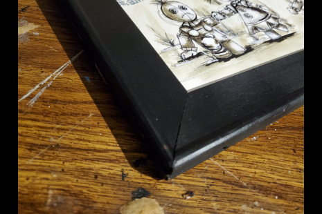 Close up of frame