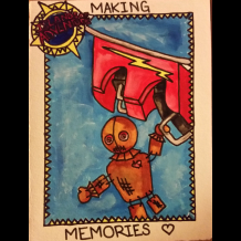 A custom order WooWoo representing fear of roller coasters, 2016