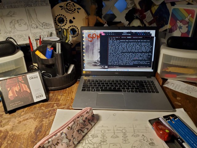 feeling creative and working it out